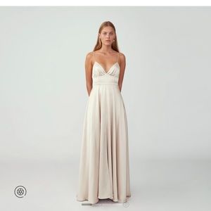 Fame and Partners Strappy Tri Cup Gown